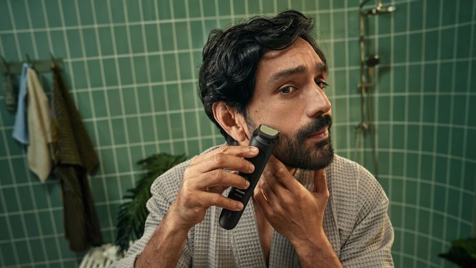 Триммер універсальний Philips All-in-One Trimmer 3000 Series для лица, головы, носа, акум., насадок-7, сталь, черный