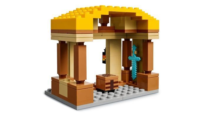 Конструктор LEGO Minecraft Напад на село з повітряною кулею Ґаст (389505)