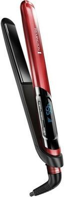 Remington Випрямляч Silk Straightener, 300Вт, 150-235С, дисплей, кейс, кераміка, чорно-червоний (198644) S9600 фото