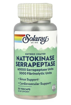 Nattokinase & Serrapeptase - 30 vcaps