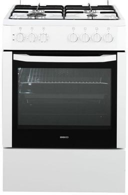 Плита Beko комбінована, 65л, 60x60см, конвекція, білий FSM62120DW фото