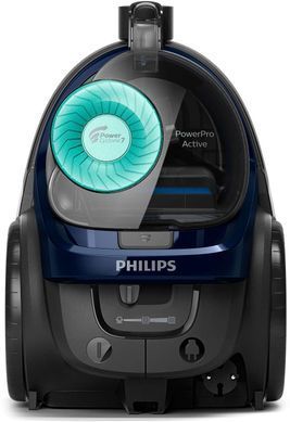 Пилосос Philips контейнерний 5000 series, 900Вт, конт пил -1,5л, НЕРА, турбощітка, синій FC9556/09 фото
