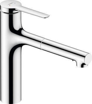 Змішувач для кухні Hansgrohe Zesis M33, довж.виливу - 231мм, витяжний, 1важіль, KM160, хром (355211)