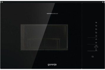 Gorenje Микроволновая печь встраиваемая, 25л, электр. управл., 900Вт, гриль, дисплей, инвертор, черный BMI251SG3BG фото
