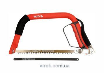 Пила лучковая YATO : по дереву/металлу, L= 300 мм + 2 полотна YT-3200 фото