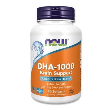 ДГК для покращення роботи мозку DHA-1000 мг Now Foods, 90 капсул