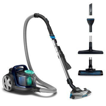 Пилосос Philips контейнерний 5000 series, 900Вт, конт пил -1,5л, НЕРА, турбощітка, синій FC9556/09 фото