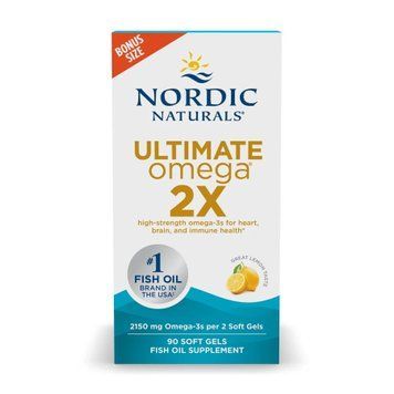 Nordic Naturals Ultimate Omega 2X &mdash; Омега-3,лимонный вкус 2150 мг (90 капсул)