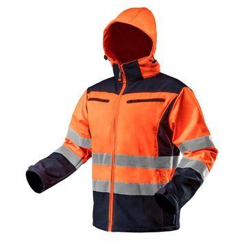 Куртка Neo Tools 81-701 Softshell підвищеної видимості, водо- та вітронепроникна M