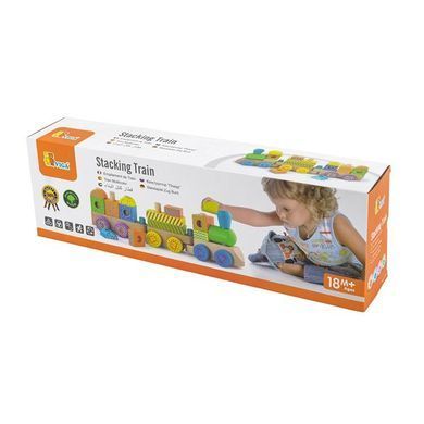 Дерев'яний поїзд Viga Toys Кубики (50572) dt_1119 фото