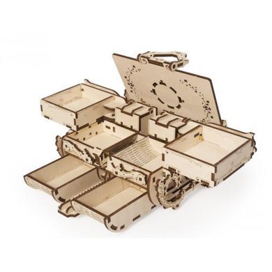 Деревянный механический 3D конструктор Ugears Антикварная шкатулка (70089) dt_93600 фото