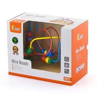 Пальчиковий лабіринт Viga Toys Кольорові намистини (56256) dt_427 фото