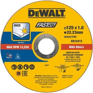 Набор отрезных кругов FASTCUT DeWALT DT20540