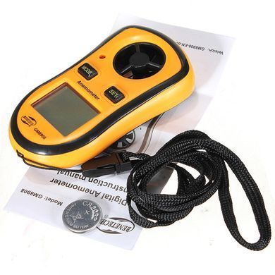 Цифровий крильчастий анемометр 0,1-30 м/с, -10-45 &deg;C BENETECH GM8908