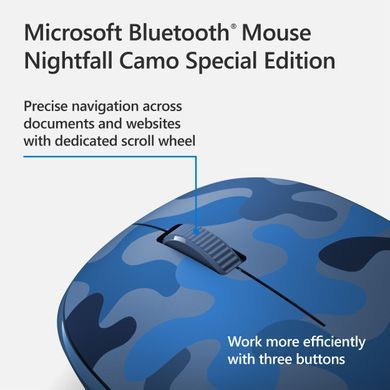 Microsoft Миша Camo SE Bluetooth Blue Camo (359172) 8KX-00024 фото