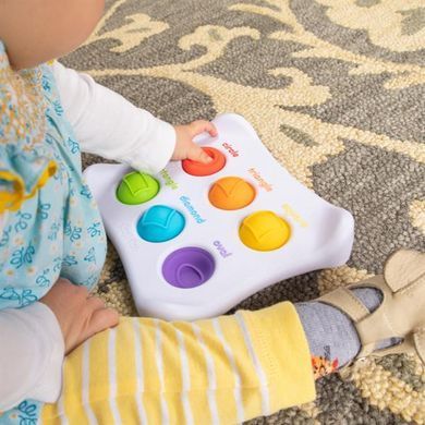 Іграшка-антистрес Fat Brain Toys Dimpl Duo Брайль Колір Форма Назва (FA208-1) dt_9462 фото