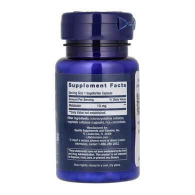 Melatonin 10 mg - 60 veg caps Life Extension