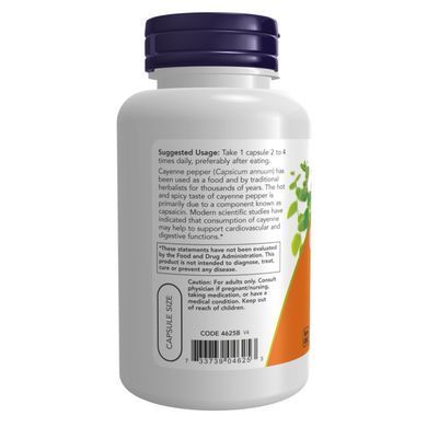 Cayenne 500mg - 250 vcaps Now Foods