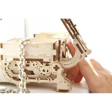 Деревянный механический 3D конструктор Ugears Антикварная шкатулка (70089) dt_93600 фото