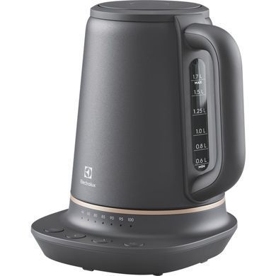 Электрочайник Electrolux 1,7л, Strix, металл, мат, поддержка темп, черный (351050) E7K1-6BP фото