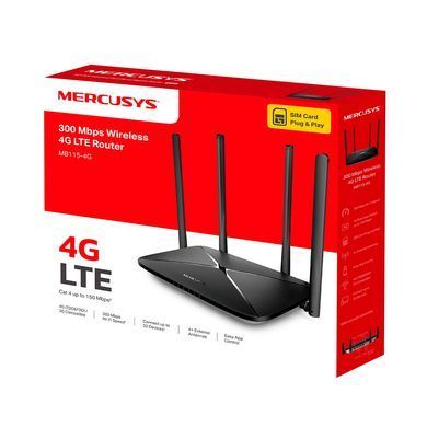 Мобільний бездротовий 4G-маршрутизатор Mercusys, MB115-4G MERCUSYS MB115-4G