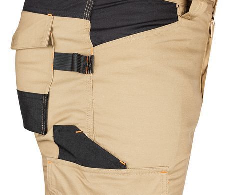 Рабочие брюки NEO TOOLS 81-350-3 Mix&Match Canvas Cordura, бежевые/черные, усиленные M