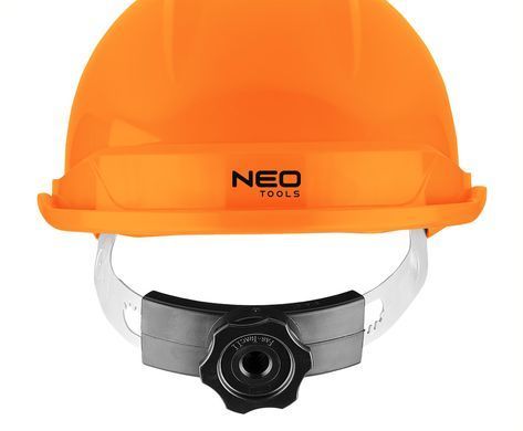 Каска промислова NEO TOOLS 97-225, помаранчева, з підборіддям ременем, ABS, CE сертифікат Помаранчевий
