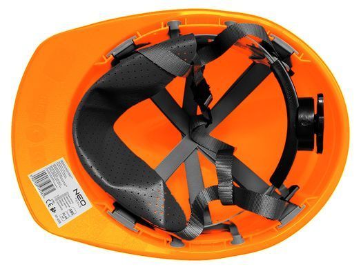 Каска промислова NEO TOOLS 97-225, помаранчева, з підборіддям ременем, ABS, CE сертифікат Помаранчевий