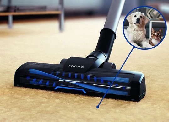 Пилосос Philips контейнерний 5000 series, 900Вт, конт пил -1,5л, НЕРА, турбощітка, синій FC9556/09 фото