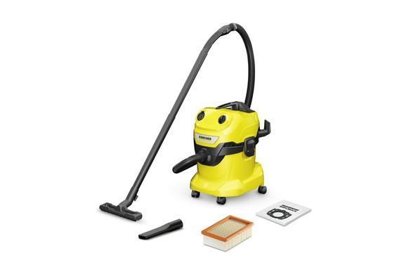 Karcher Пилосос професійний WD 4 V-20/5/22, 1000Вт контейнер 20л, 6.8кг (375071) 1.628-209.0 фото