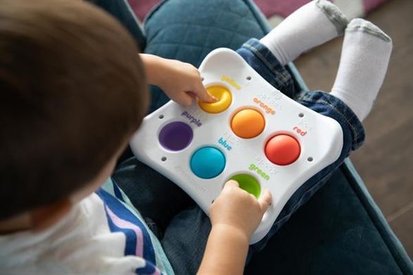 Іграшка-антистрес Fat Brain Toys Dimpl Duo Брайль Колір Форма Назва (FA208-1) dt_9462 фото