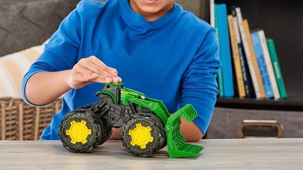 Машинка Трактор John Deere Kids Monster Treads з ковшем і великими колесами (47327) dt_14112 фото