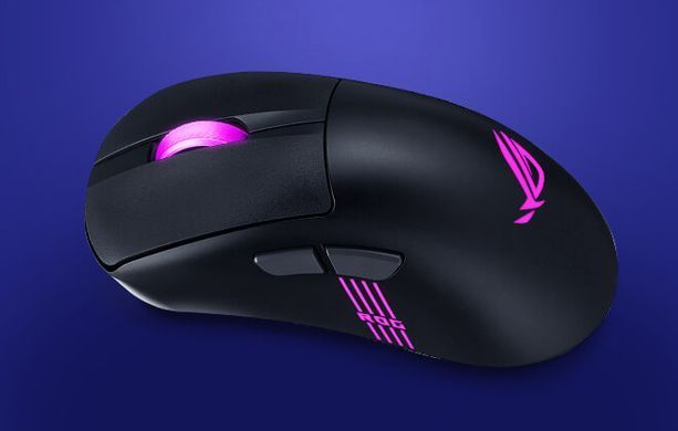 Миша ASUS ROG Keris II Origin, RGB, USB-A/WL/BT, чорний (392858) 90MP04A0-BMUA00 фото