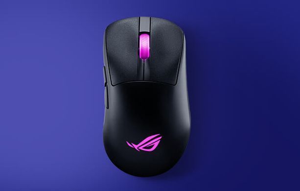 Миша ASUS ROG Keris II Origin, RGB, USB-A/WL/BT, чорний (392858) 90MP04A0-BMUA00 фото