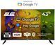 2E Телевизор 43" LED FHD 60Hz Smart Google TV Black 2E-43A07KF