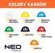 Каска промислова NEO TOOLS 97-225, помаранчева, з підборіддям ременем, ABS, CE сертифікат Помаранчевий
