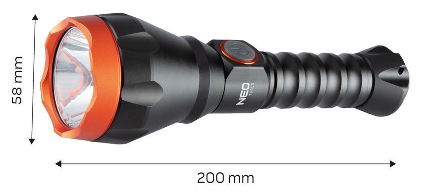 Ліхтар акумуляторний NEO 99-070, USB-C, Osram LED, 500 лм, 10 Вт 99-070 фото