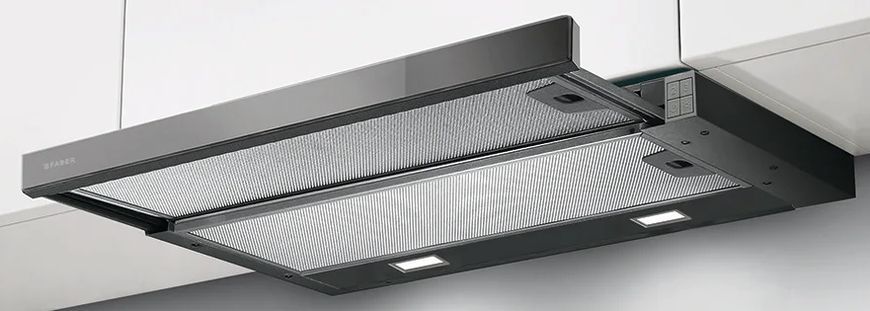 Faber Витяжка телескоп, 60см, 701м3г, Flexa Ng Glass Lux Bk A60, чорний (365713) 315.0635.137 фото