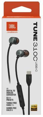 Навушники JBL TUNE 310C USB-C Black (JBLT310CBLK) (6995501) JBLT310CBLK фото