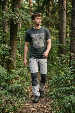 Брюки рабочие NEO Tools 81-294 OUTDOOR, 4-way stretch, светло-серые с тёмно-серыми вставками, полиэстер, вентиляция, CE L
