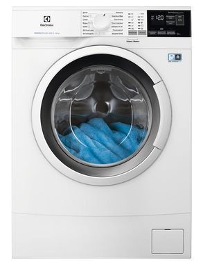Electrolux Пральна машина фронтальна, 6кг, 1000, A+++, 41см, дисплей, білий (335489) EW6S406WU фото