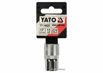 Головка торцева YATO : квадрат 1/2", SPLINE M13 мм, L= 38 мм. CrV