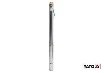 Насос для воды глубинный YATO: 550Вт, 6000л/ч, макс.высота-50м, макс.глубина-80м, кабель-20м YT-85301 фото