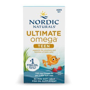 Омега-3 для подростков Nordic Naturals (Ultimate Omega 2X Teen) 60 мини мягких капсул