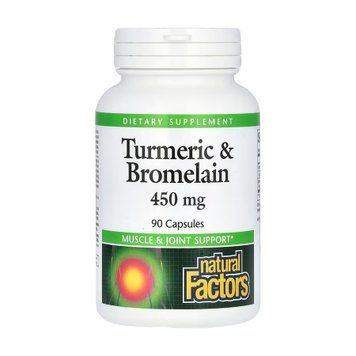 Turmeric & Bromelain 450mg - 90 caps Natural Factors