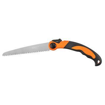 Ручна пила NEO Bushcraft 63-120, складне лезо 21 см, сталь SK4