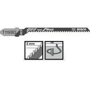Пиляльне полотно Bosch Basic for Wood T 119 BO 5шт(2608630310)