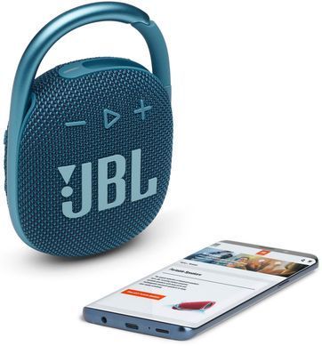 Портативная акустика JBL Clip 4 Blue (JBLCLIP4BLU) JBLCLIP4BLU фото