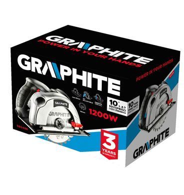 Дискова пилка GRAPHITE 58G486, 1200 Вт, 185 мм, 5000 об/хв 58G486 фото