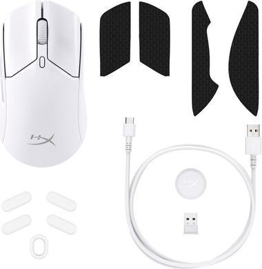 HyperX Мишь Pulsefire Haste 2 WL, White 6N0A9AA фото
